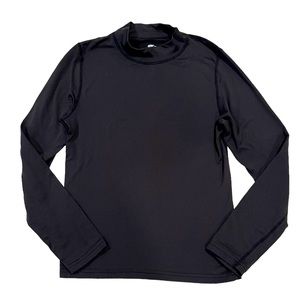 ❤️ Boys Athletic Dri fit Long Sleeve High Neck Black Shirt size Large